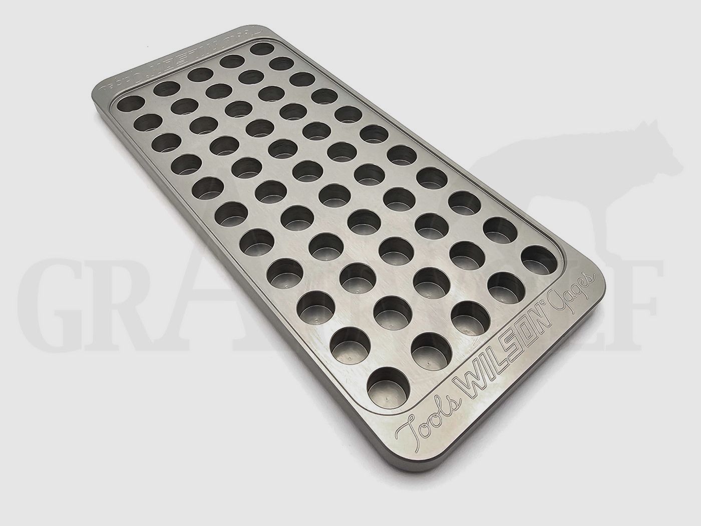 Wilson Bandeja de Carga de Aluminio 55 Cartuchos .533" / 13,5 mm (Fundas de Cintura etc)