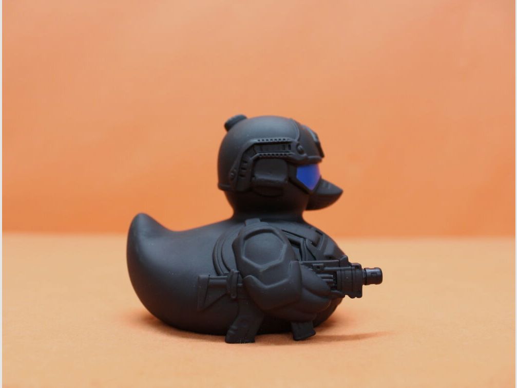 VDB.	 Badeente VDB "Tom Tactical" schwarz - Rüsten Sie im Badezimmer auf! (SEK/ SPECOPS/ Navy SEAL Ente)
