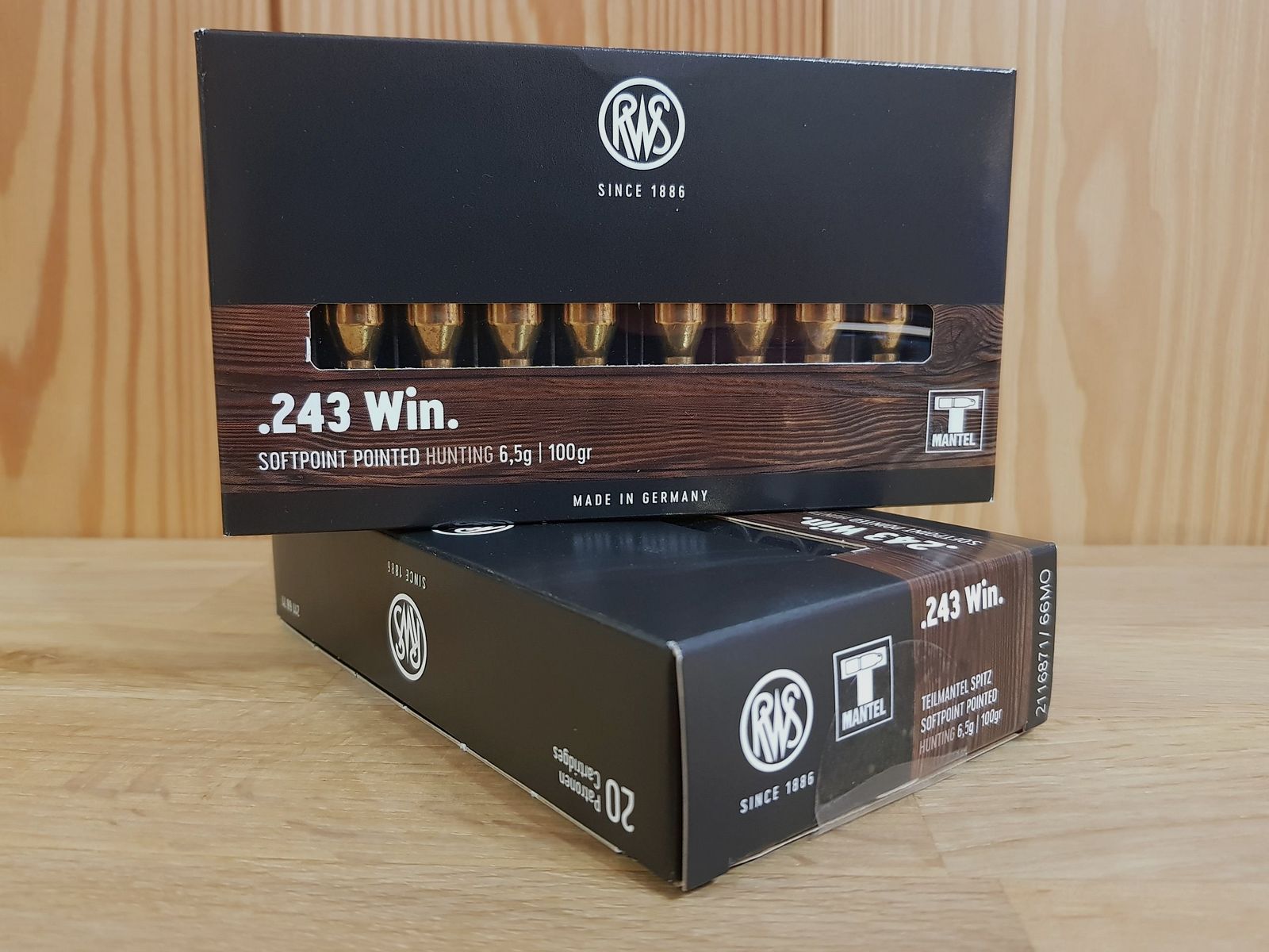 RWS MUNITION Kal. 243 TM 100 GR