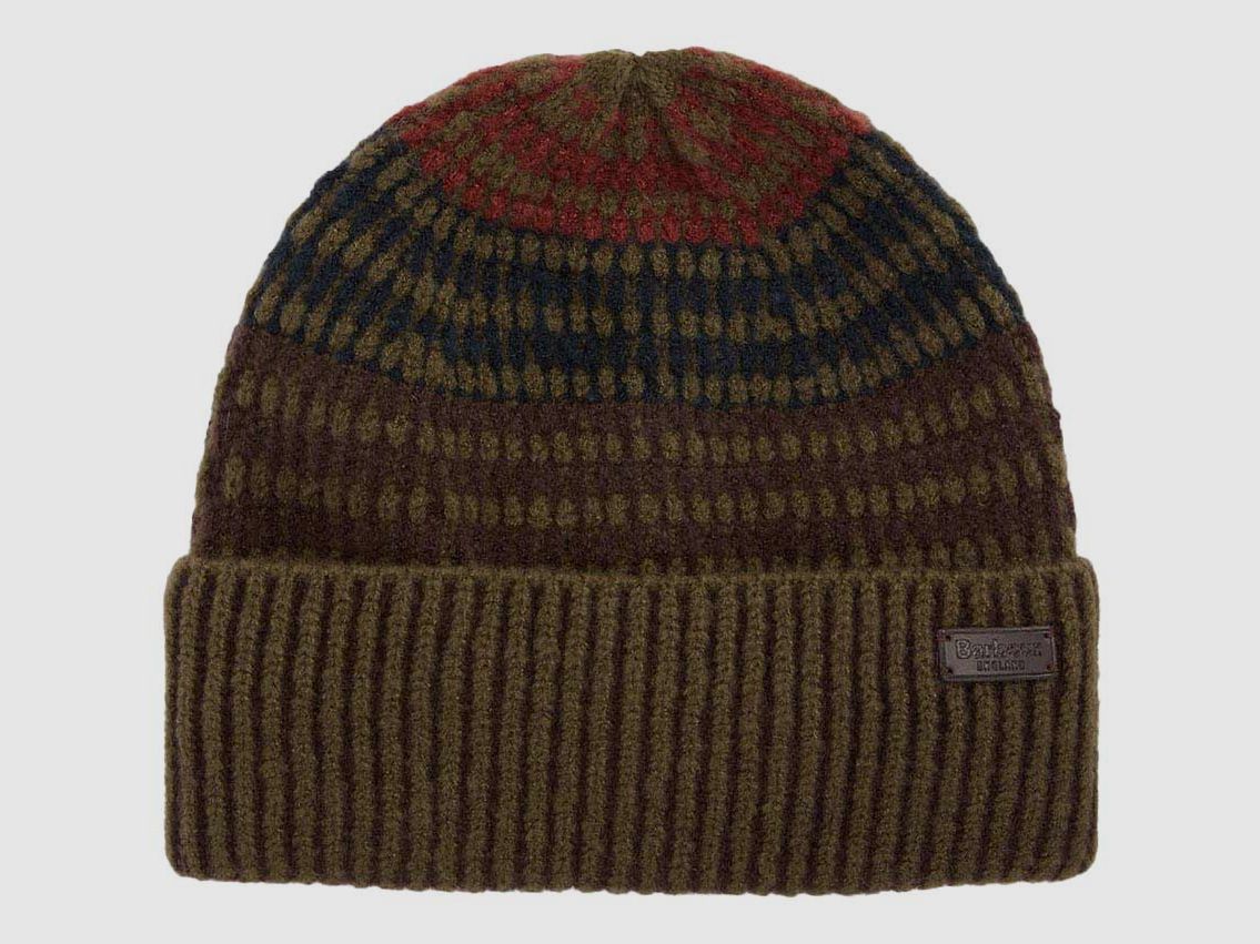 Barbour Beanie Harray Olive/ Fired Brick