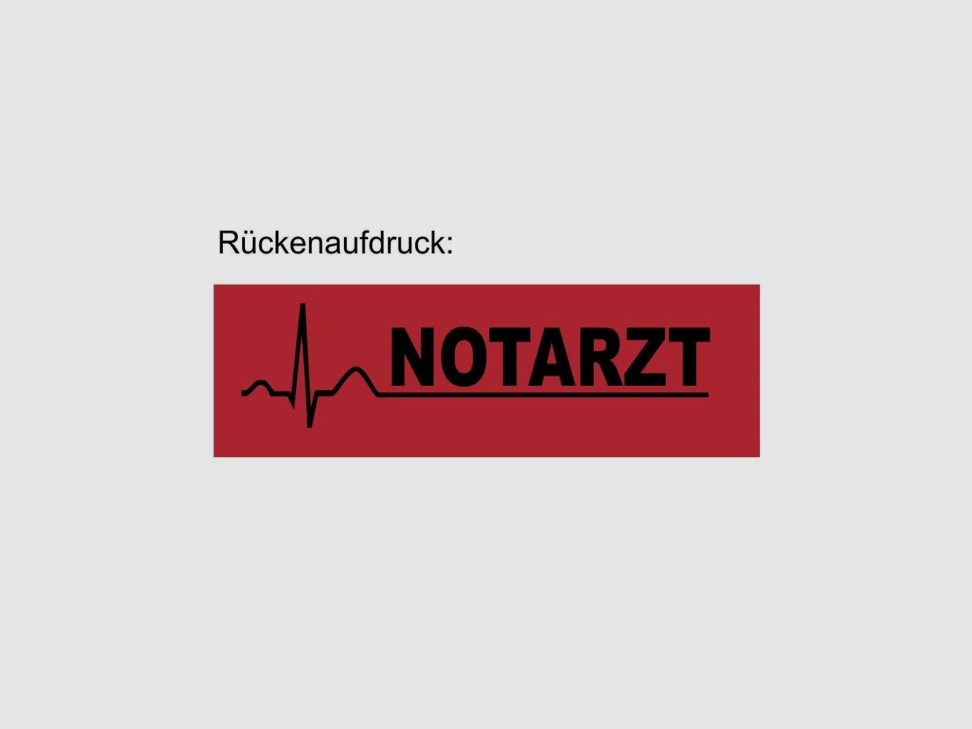 Softshelljacke Notarzt rot XL
