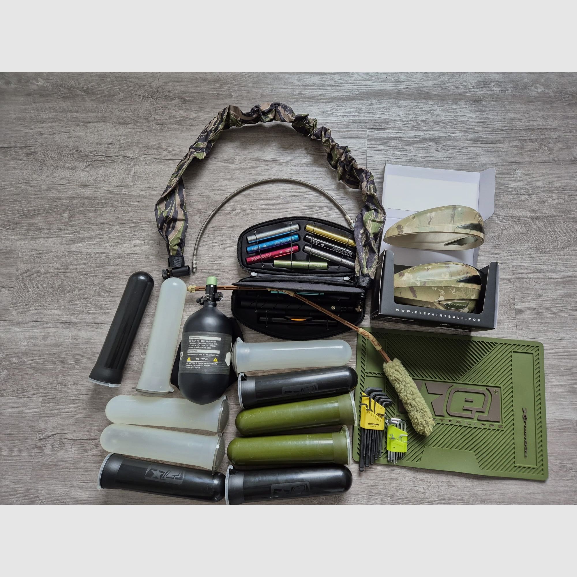 Planet Eclipse Emek MG100 Set con molti accessori - usato, ben curato