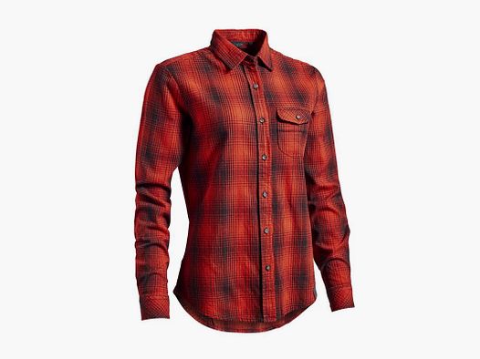 Northern Hunting Damen Bluse Idunn Rot/Schwarz kariert