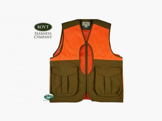 BOYT Wachs UPLAND Gilet mit Einsätzen Orange