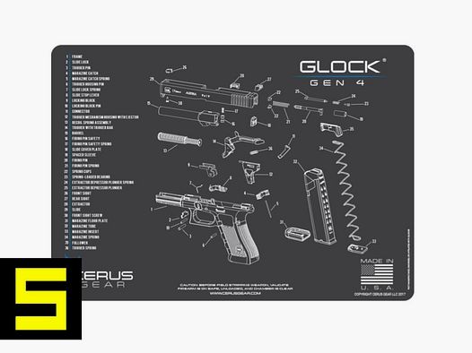 Cerus Gear Cleaning Mat Glock Gen 4