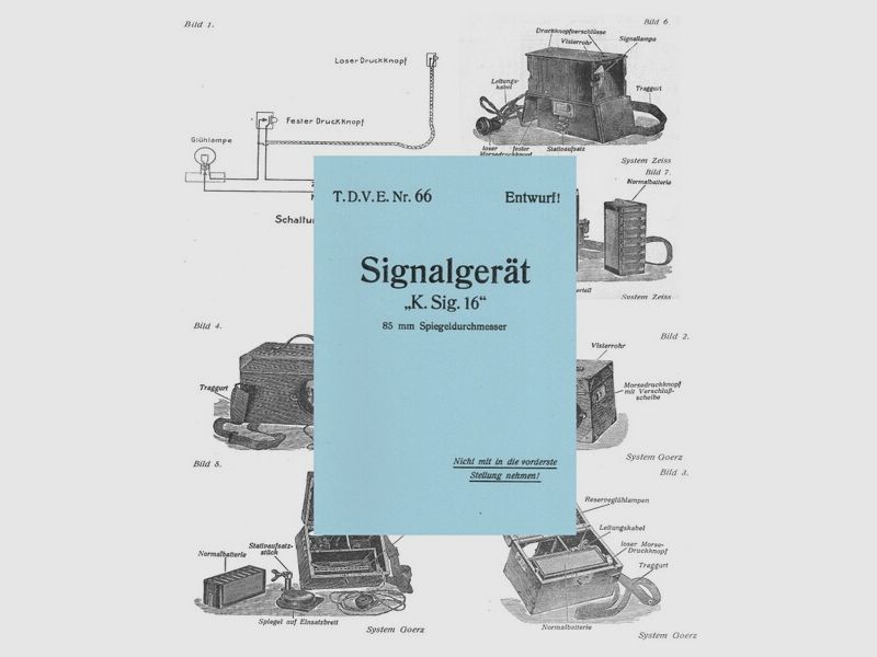 Dienstvorschrift Signalgerät "K. Sig.16" WK I