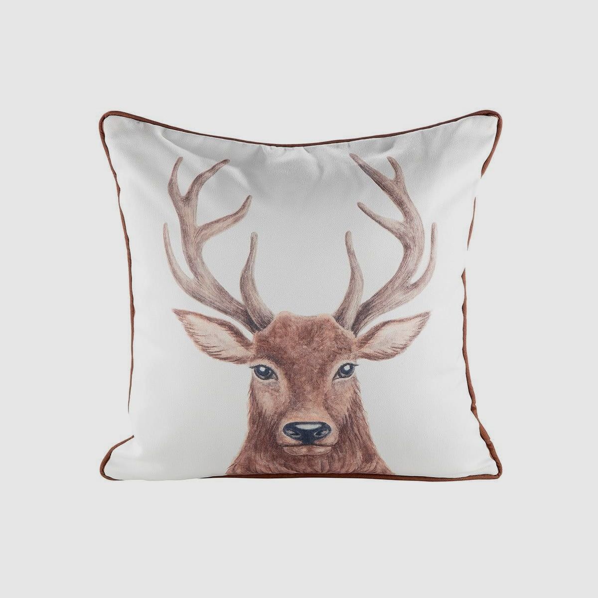 Guild fabric cushion deer head