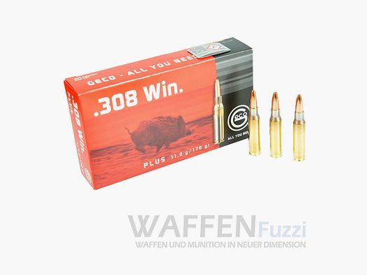 Geco Plus kaliber .308 WIN. Jachtmunitie 170gr
