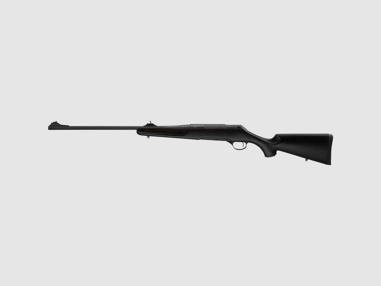 Haenel Jaeger 10 synthetic stock with removable sight, with muzzle thread M15x1, caliber .243 Win. bolt-action rifle
