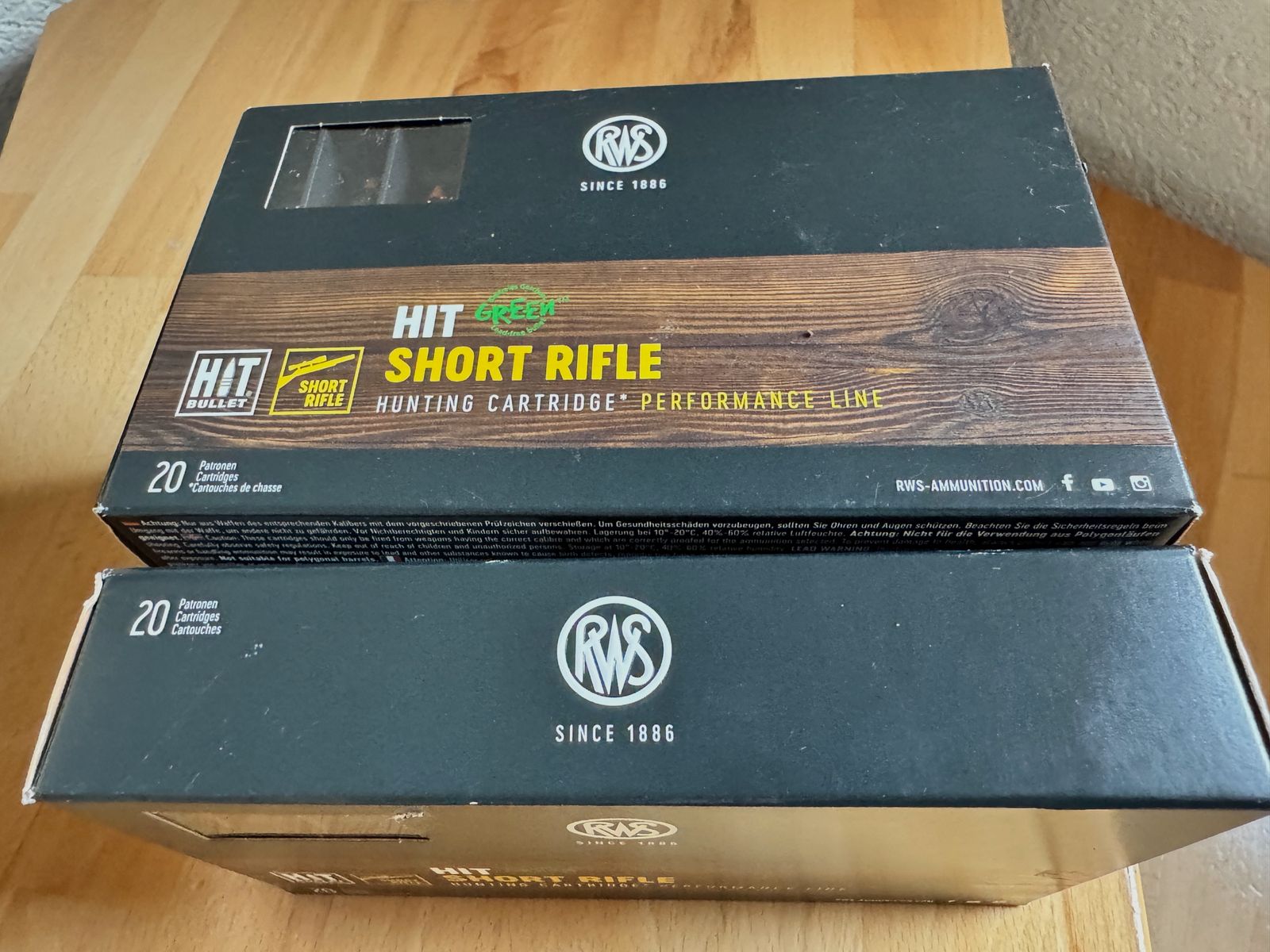 76 colpi RWS 8X57 IS HIT Short Rifle 10,4g 160gr senza piombo, immagine 2 di 2