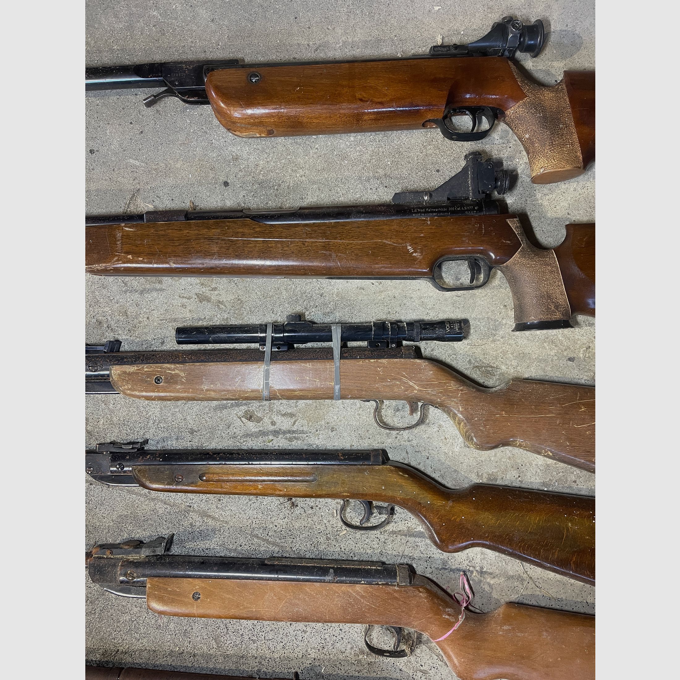 8x Conjunto de carabinas de aire comprimido Walther LGV Feinwerkbau 300 Diana piezas de repuesto para reparadores