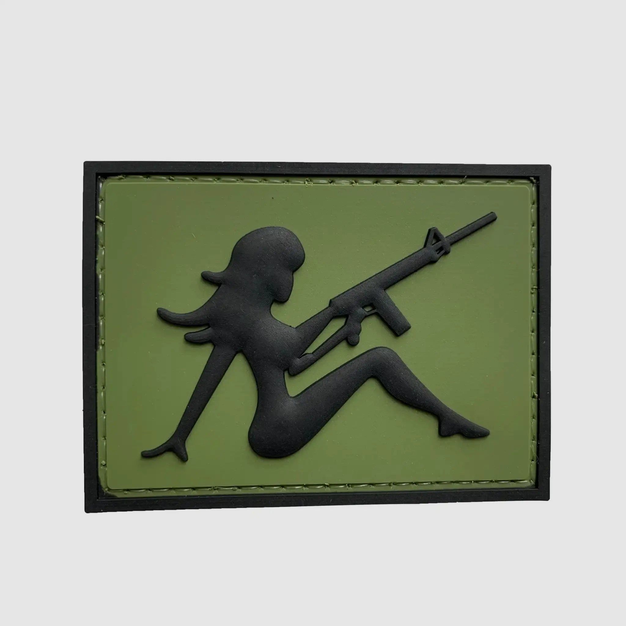 ASMC ASMC 3D Patch Girl with Rifle - Oliv