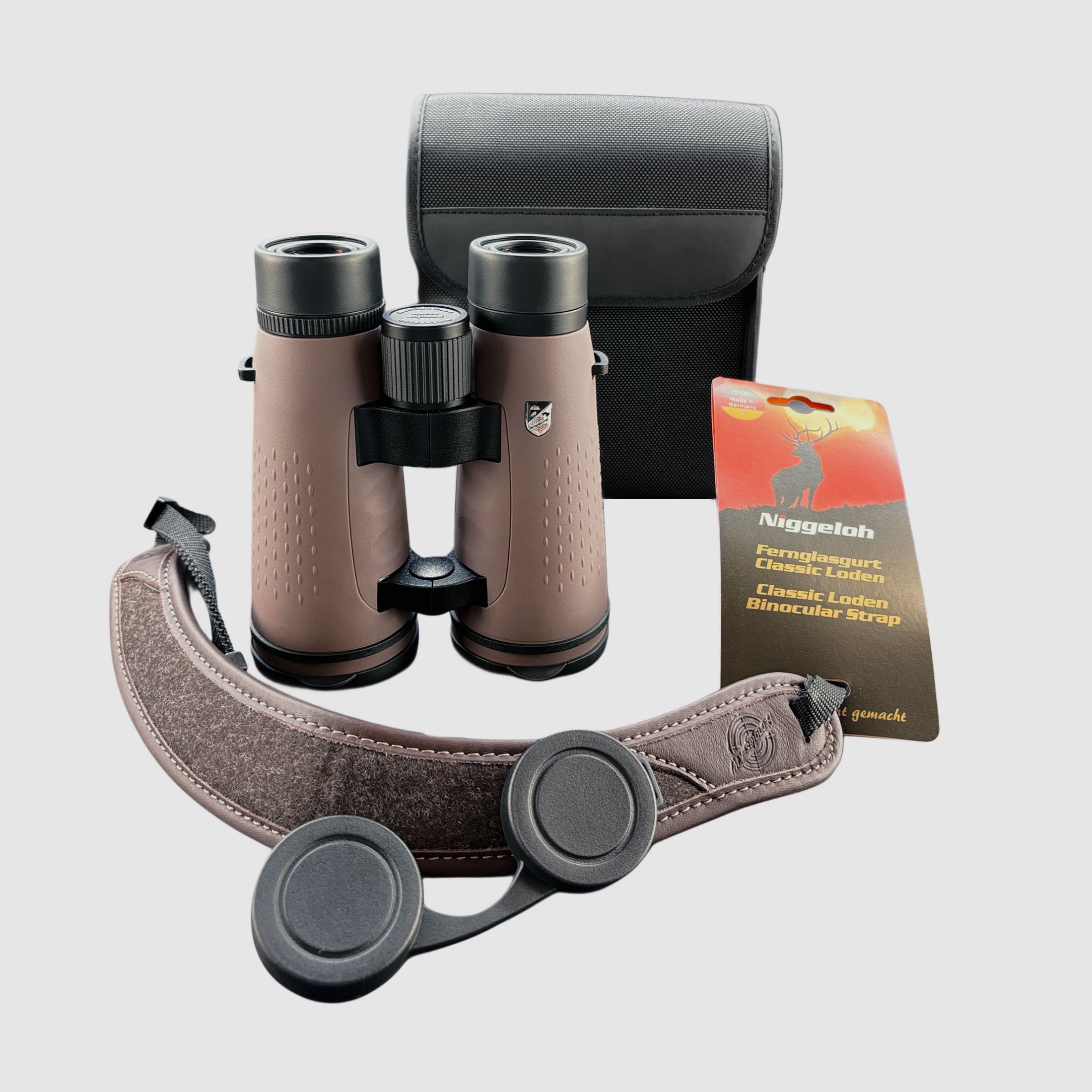DDoptics Fernglas KW Regulus 8x56 HD mit Niggeloh Trageriemen und Tasche Limited Edition