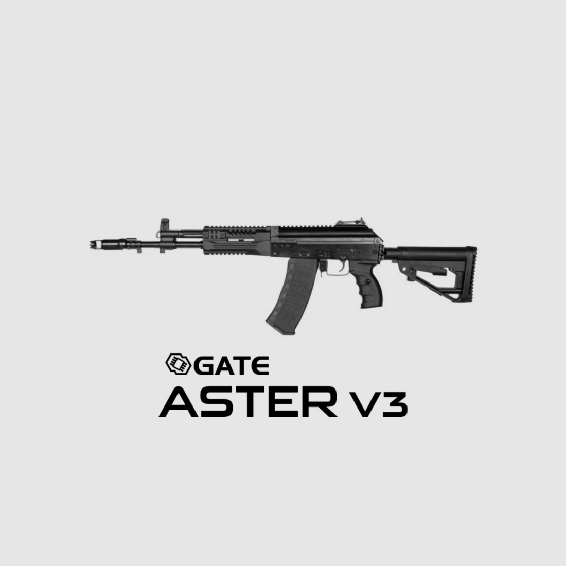 AK12 Essential Stahl-Version mit Gate Aster V3 frei ab 18 Schwarz | E&L