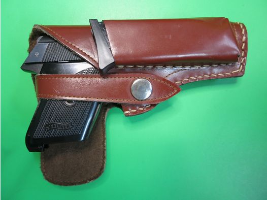 Gürtel-Holster für Taschen-Pistole wie Walther TPH, Kaliber .22lr oder ähnliche