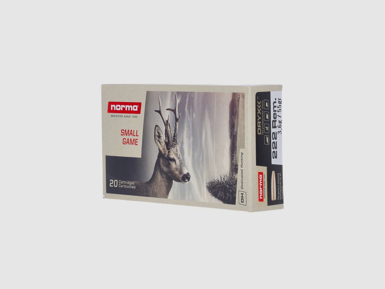 .222 Rem. Oryx 55 gr. - 20 pcs