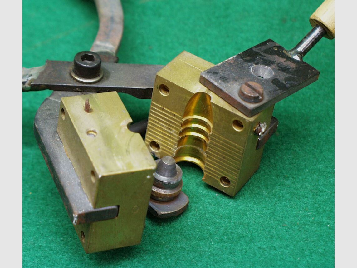 D.Sturm casting mold with grip pliers, used