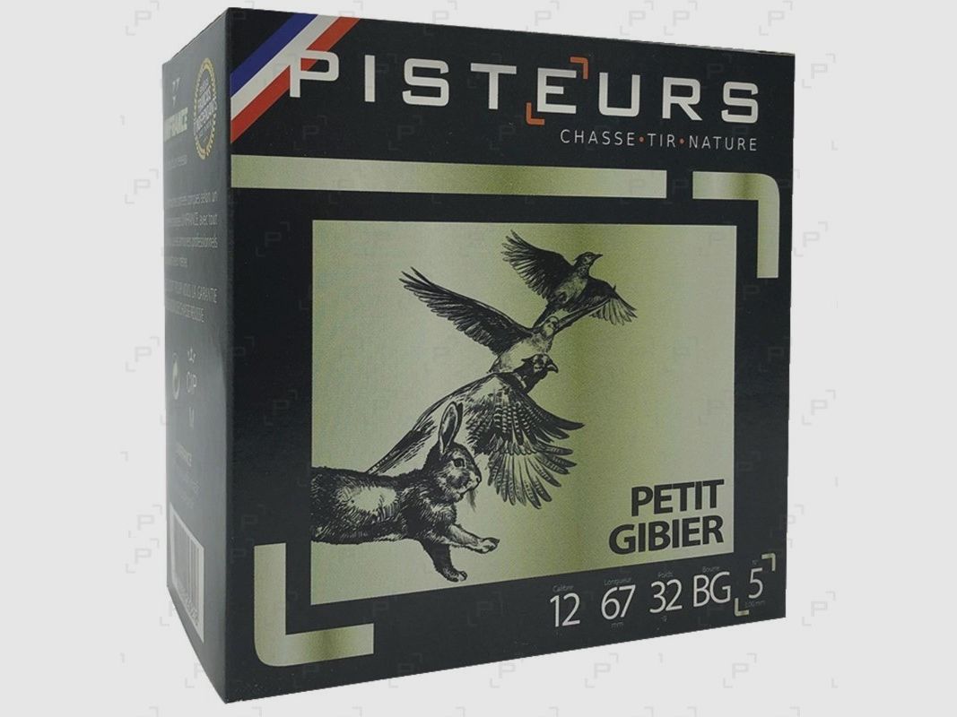 Patronen mit Bleischrot PISTEURS Kal. 12/67 - Kleintier