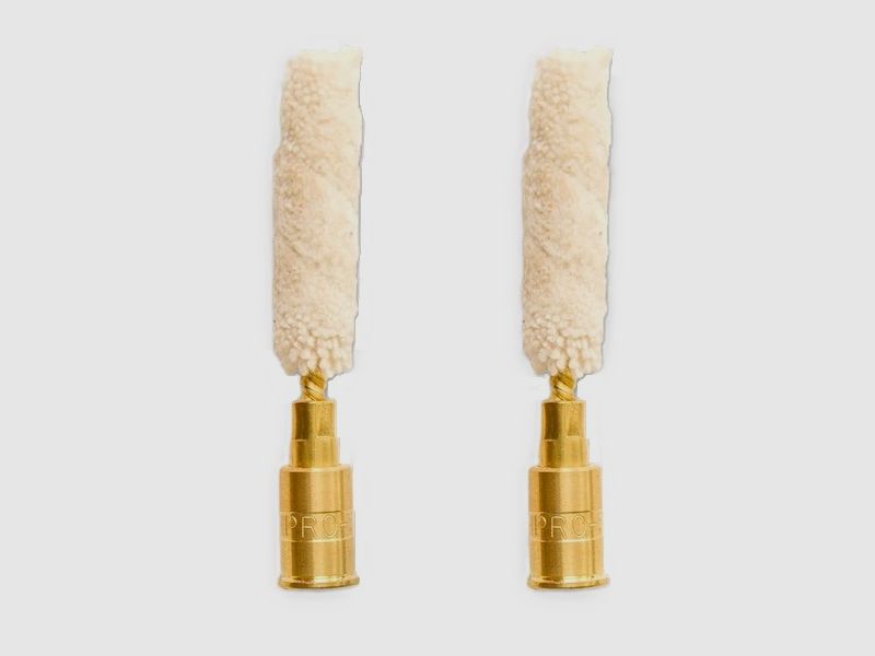 2 Blank Cartridges Brass with Wool Mop 410GA