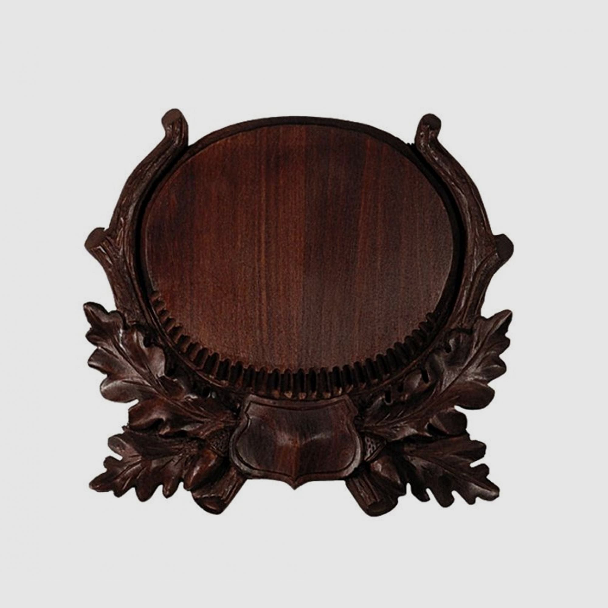 Carved trophy plaque for wild boar