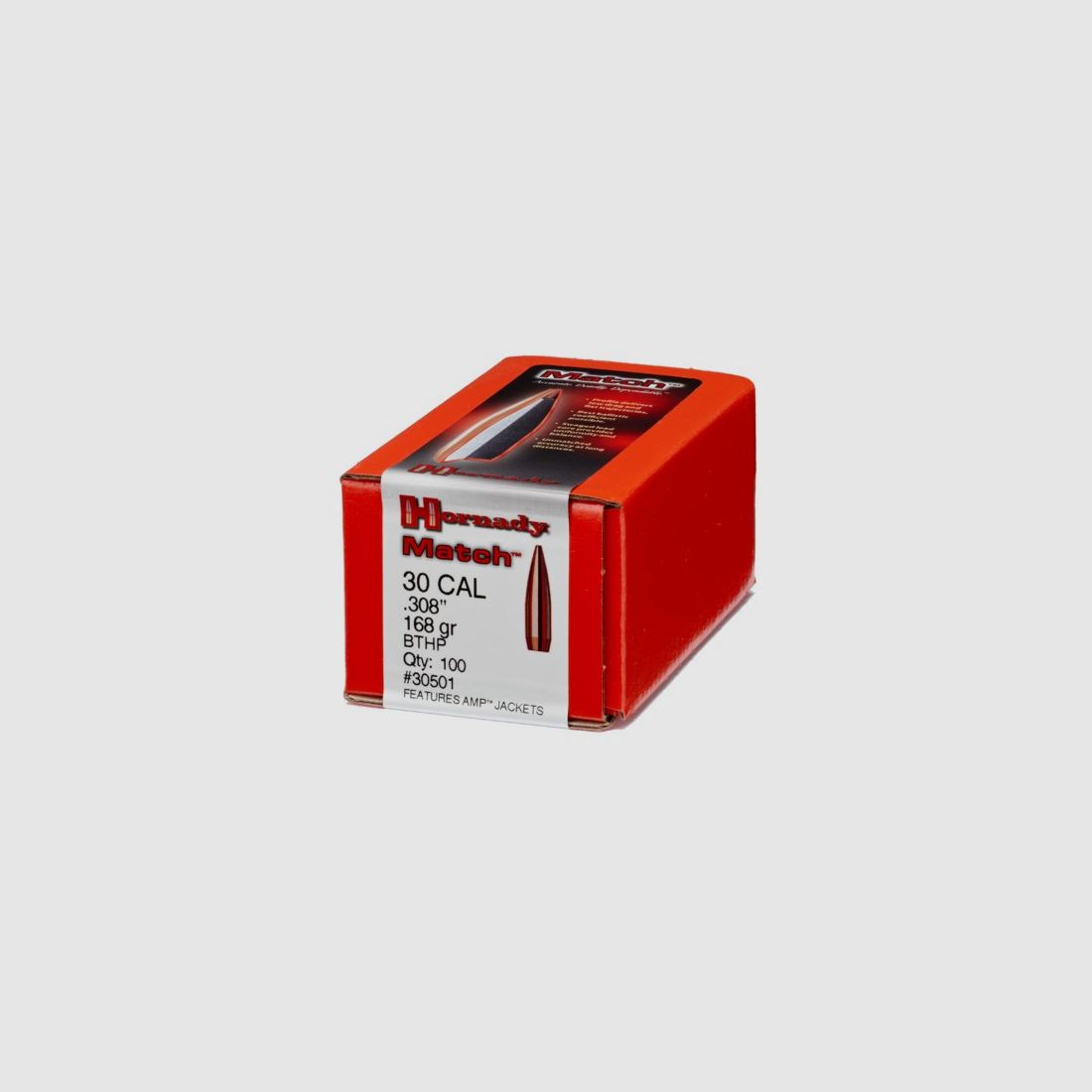 Ogives Hornady Cal .308 168 gr BTHP Match™, image 1 sur 5