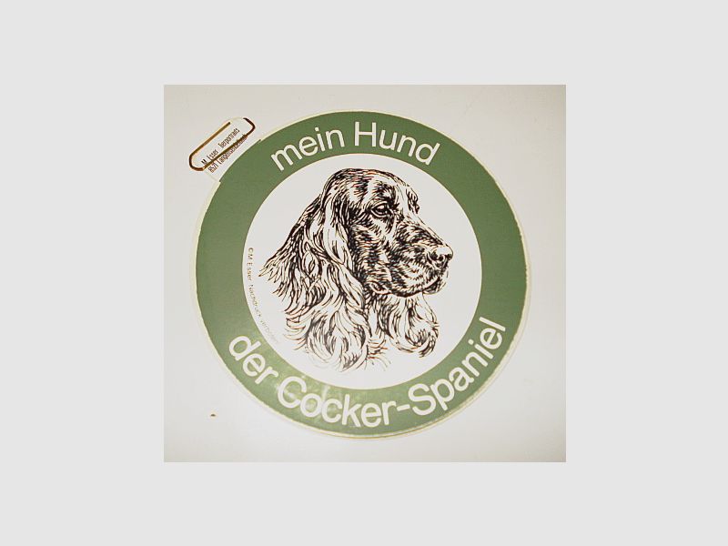 Pegatina de cocker spaniel -