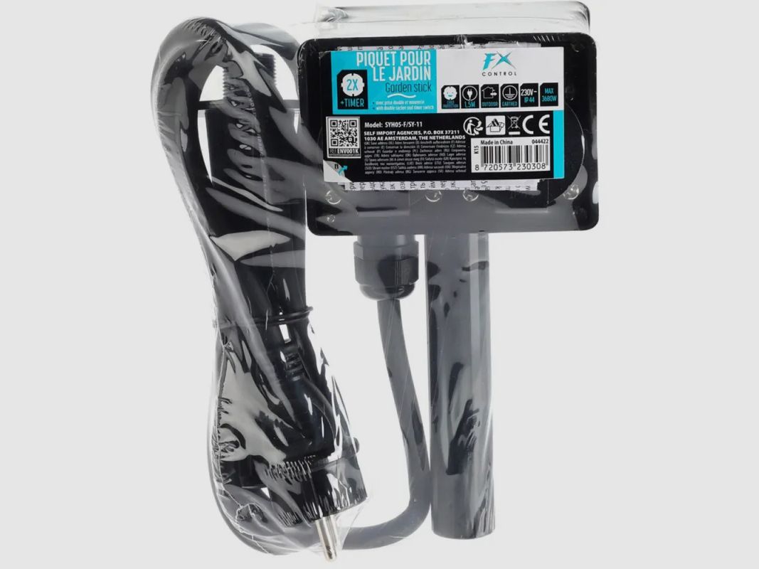 Multipresa con timer 1,5m cavo nero, immagine 3 di 5