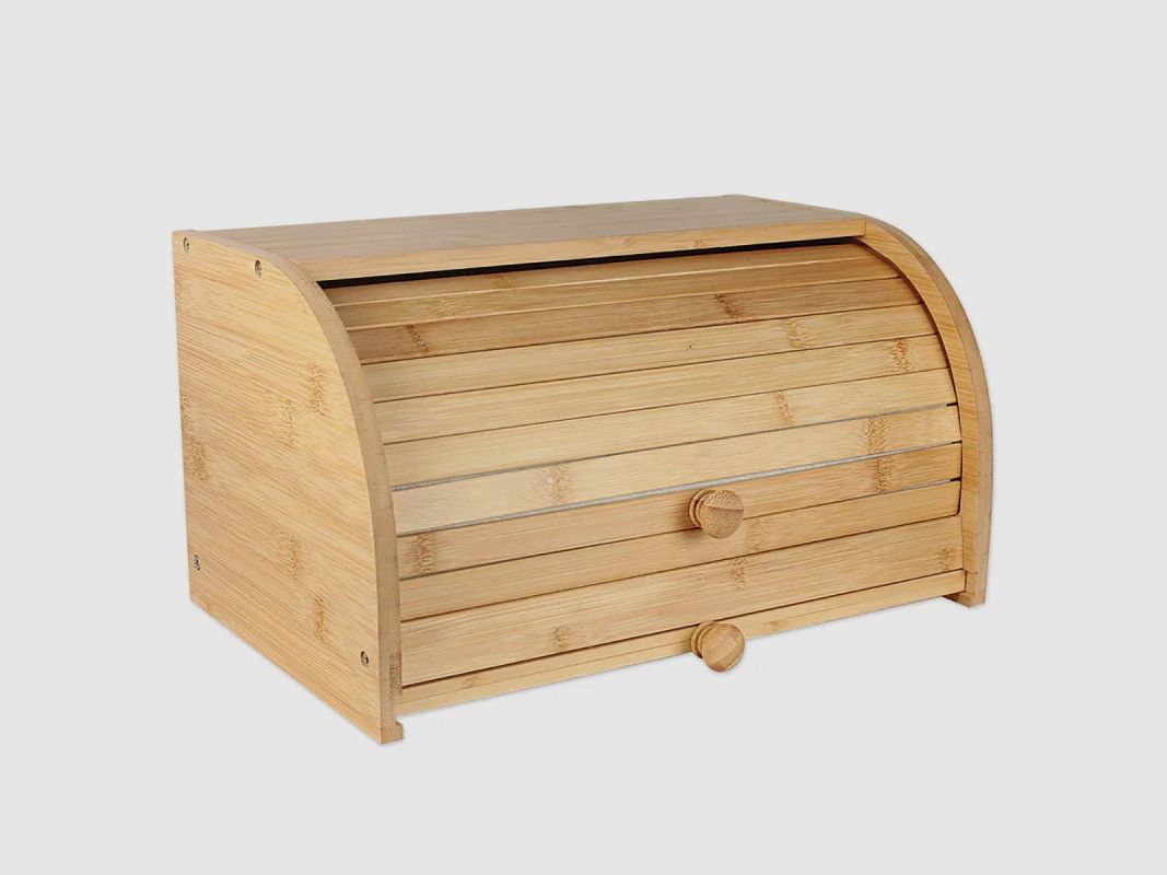 Brotbox Keep & Cut aus unvergänglichem Holz - Integrierte Schneideplatte, Bild 3 von 6