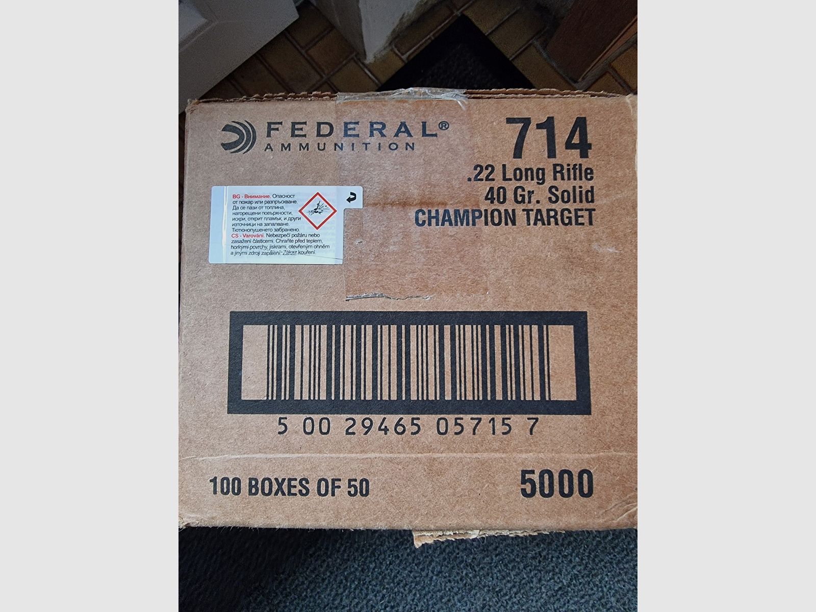 5000 Stück Federal Champion Target Kal .22 LR