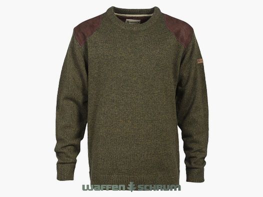 Percussion Pullover mt Stickerei Khaki-Percussion