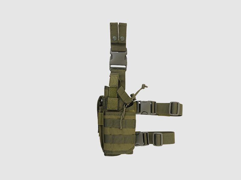 2-Ways Carrying Type Tactical Drop Leg Holster for left-handed - Olive [8FIELDS]