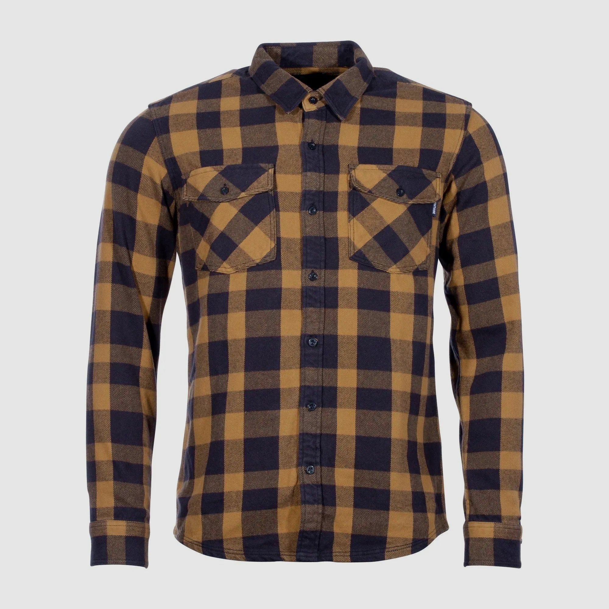 Vintage Industries Vintage Industries Hemd Globe Heavyweight Shirt yellow check