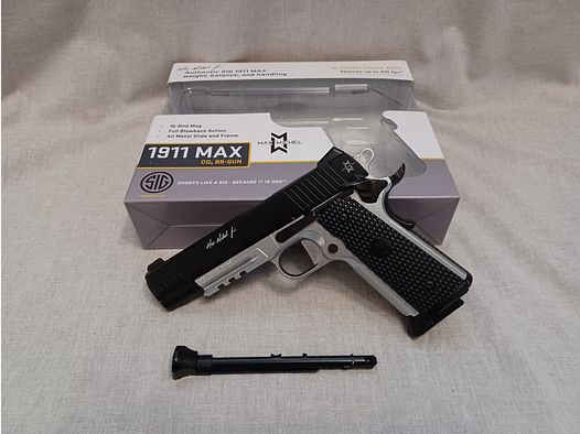 SIG SAUER 1911 Max Michel / 4,5 mm BB / BlowBack / CO2 / Pistole / OVP (72)