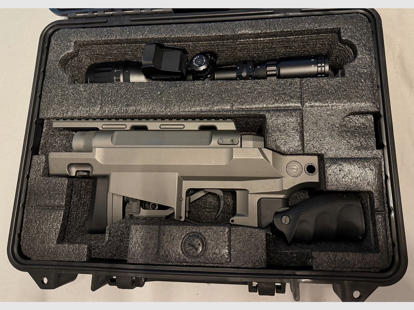 Ares MSR-303 Snipergewehr CPSB-System Springer 6mm BB graphite inkl. Tactical Case u. Zubehör 