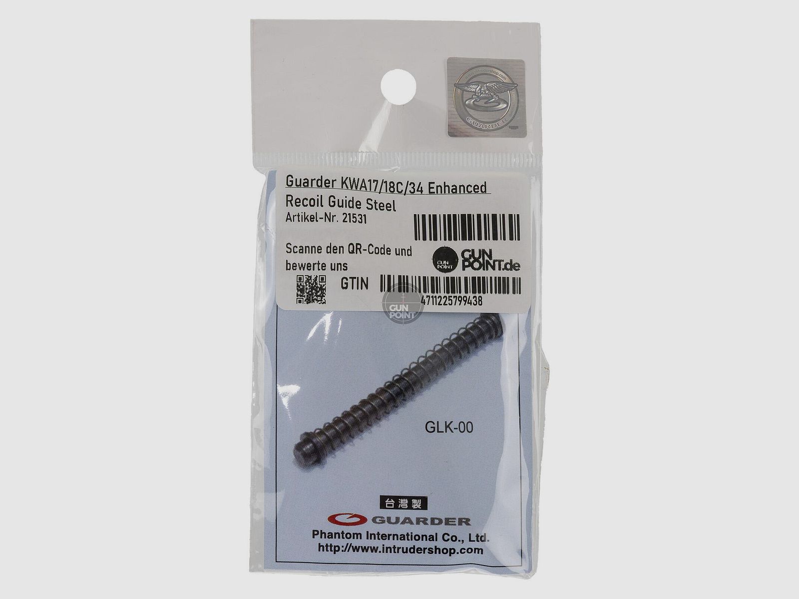 Guarder KWA17/18C/34 Enhanced Recoil Guide Steel