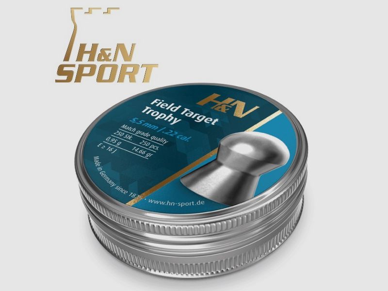 H&N Field Target Trophy Pellets kal. 5,54 mm. Blik 250 st. van 0,96 g.