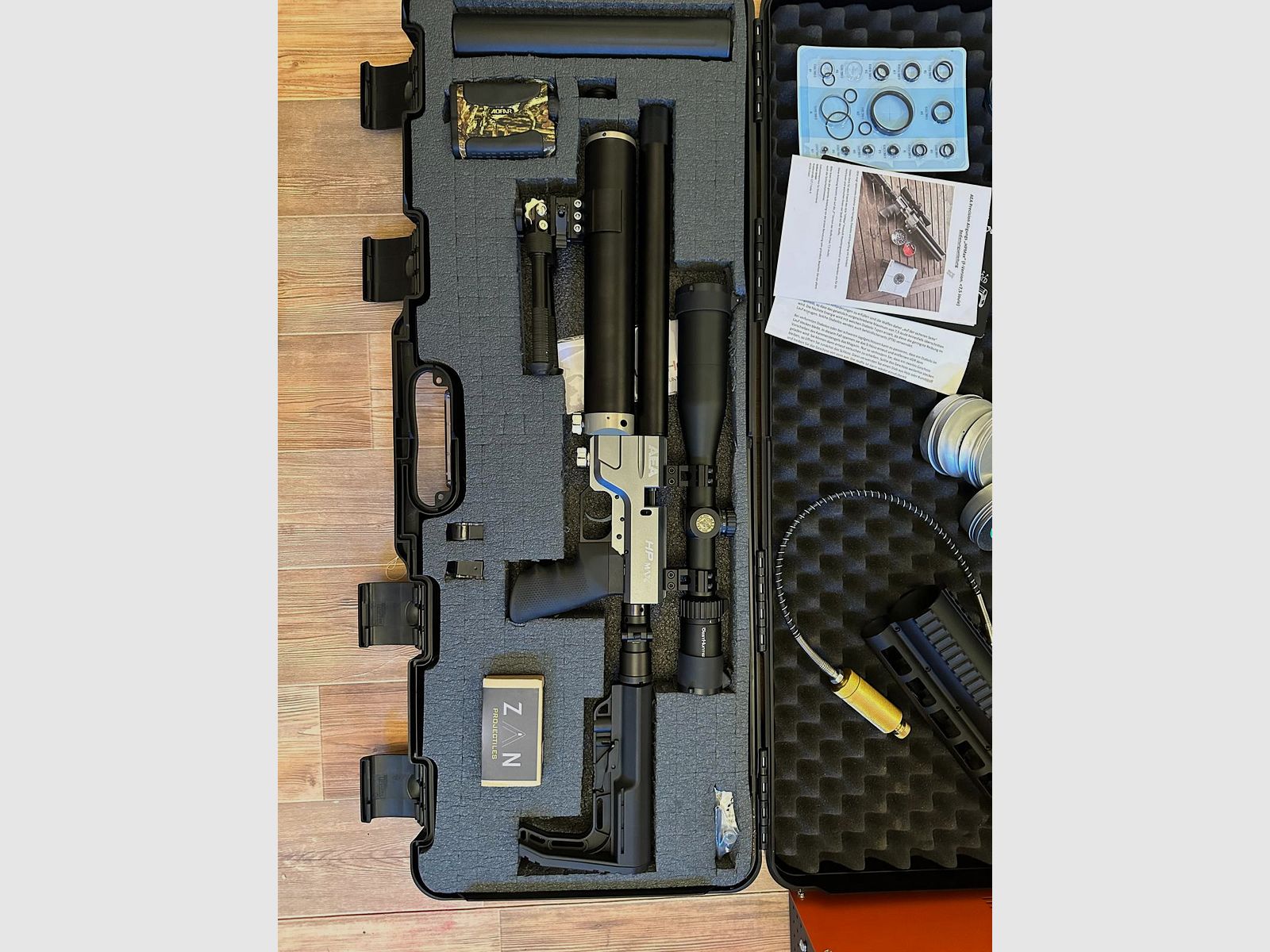 AEA Airgun HPMAX (9mm) & AEA Challenger Bullpup .50 Compressore