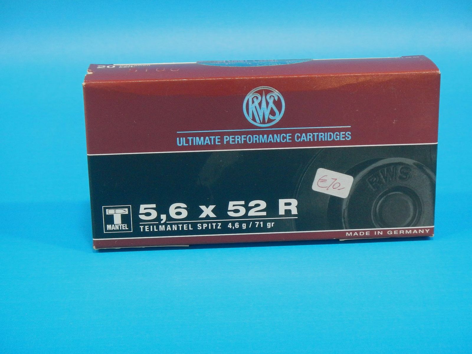 MUNICIONES RWS CAL. 5,6X52R