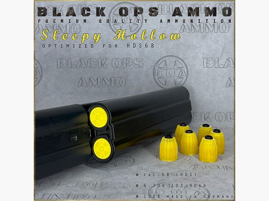 8x Sleepy Hollow BLACK OPS AMMO Umarex TS HDS 68 s cal.68 Munition HDS68  TS68