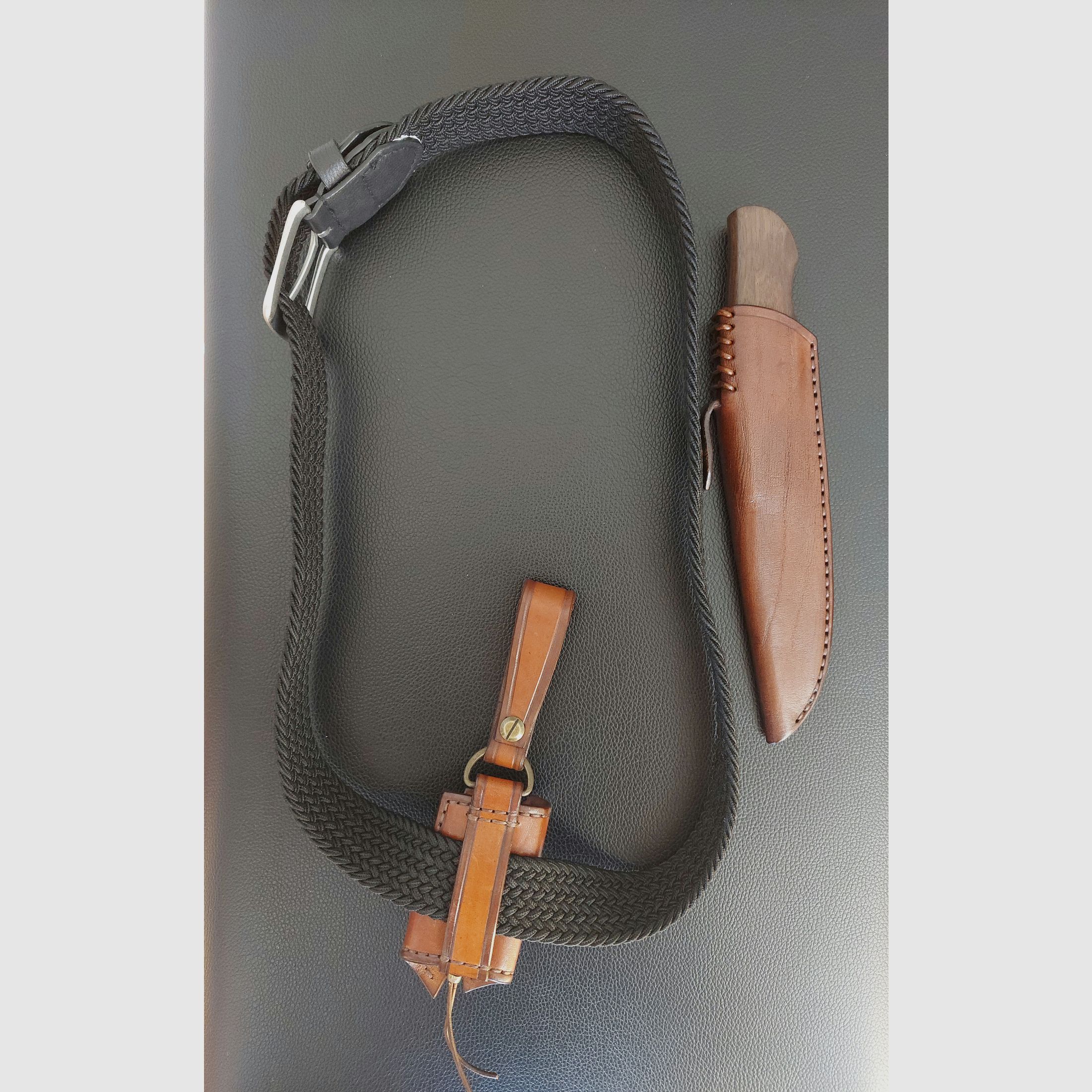 Handcrafted knife made from powder metallurgical Elmax steel, made as a one-off piece.