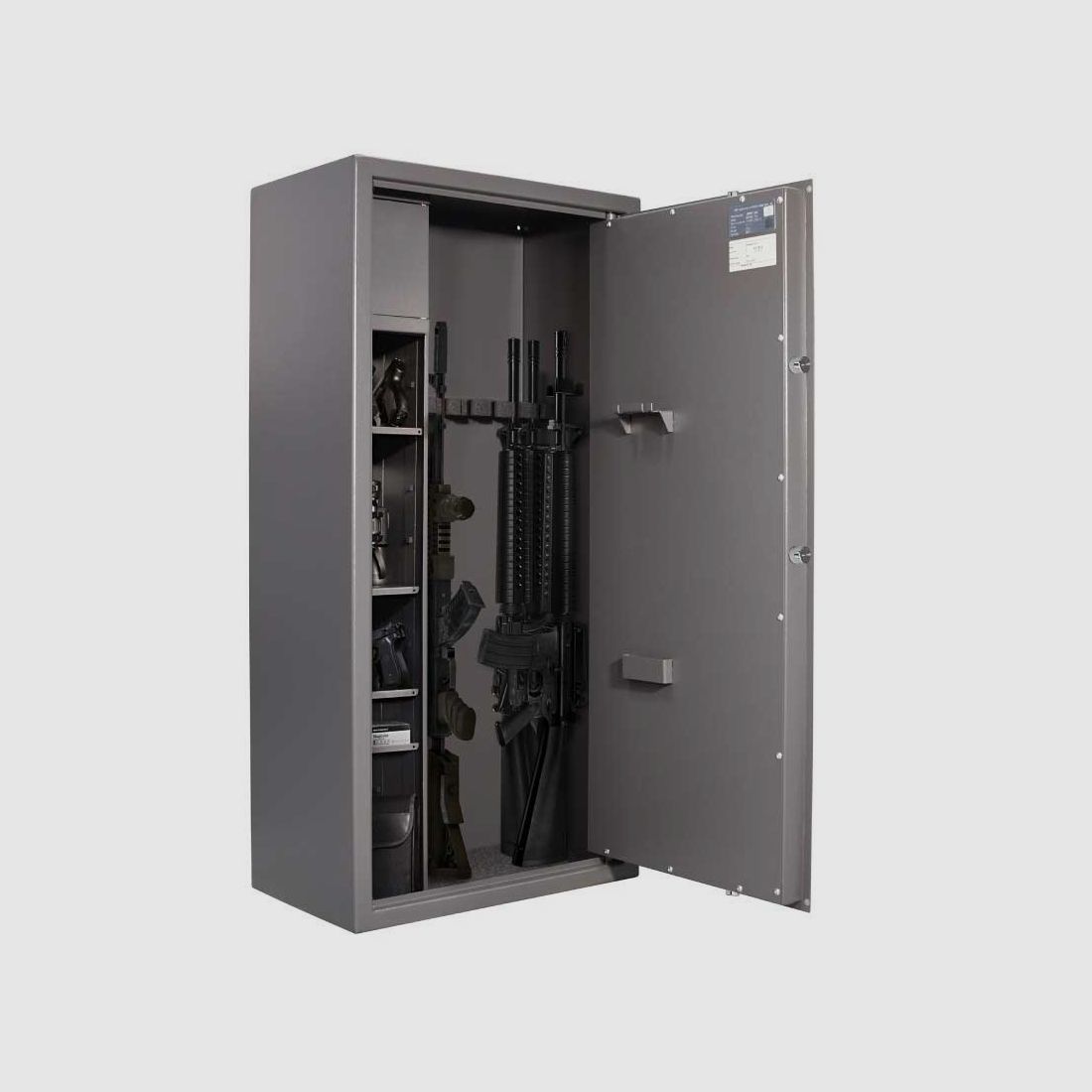Waffenschrank Promet Arsenał 1253T mit elektronischem Schloss, Farbe RAL 7024 – Zertifikat S1, Bild 1 von 2