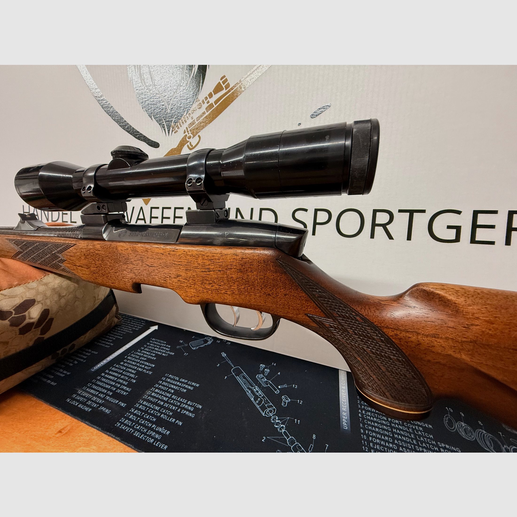 Steyr-Mannlicher Mod. M in caliber .30-06 Spring. incl. Zeiss Diavari-ZA 1.5–6x42 T*