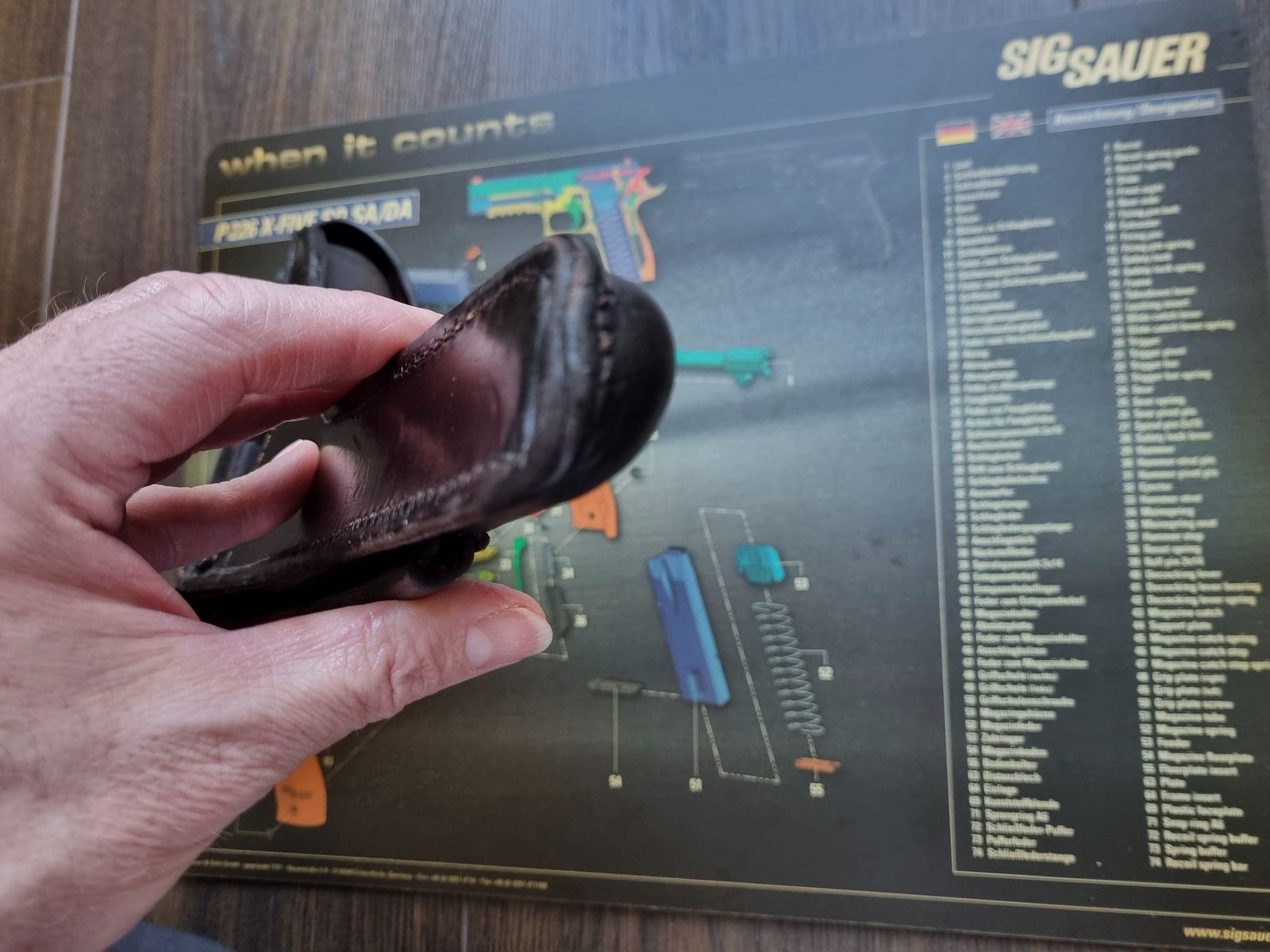 1915 DWM P08 Artillery Leather Holster by Steinmetz Breslau (B.A.X.) / Price is negotiable