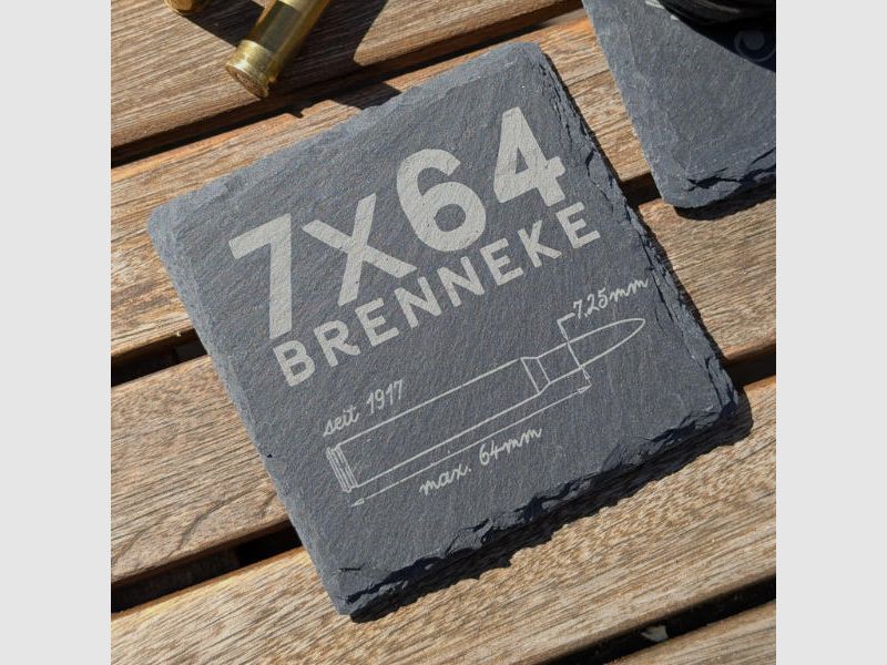 Kaliber leisteen onderzetters voor jagers & sportschutters