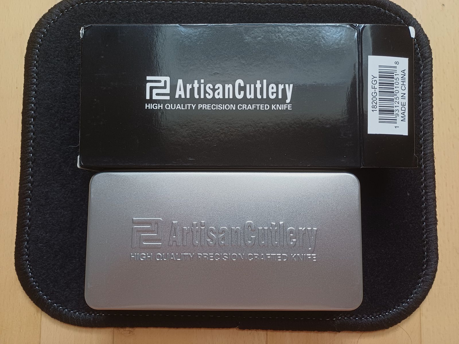 Artisan Cutlery Proponent  1820G-FGY Titan Griff  S35VN Klinge