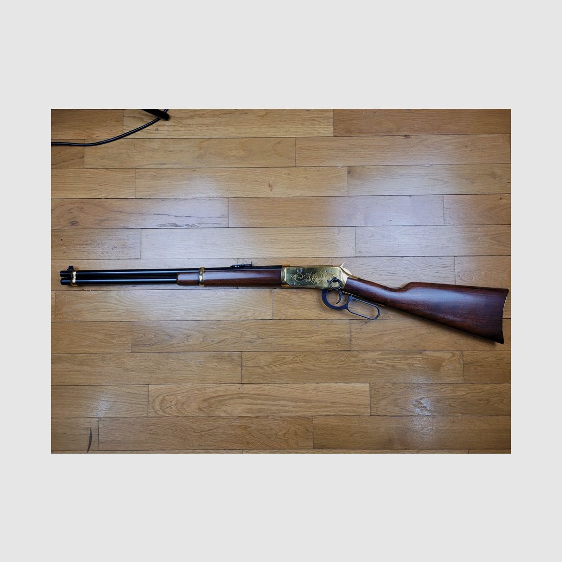 Schöne Winchester Commemorative Typ 1894 „Yellow Boy“ nur 4.903 produziert – Originalbox – 30-30 Win – Perfekter Zustand, Bild 8 von 23
