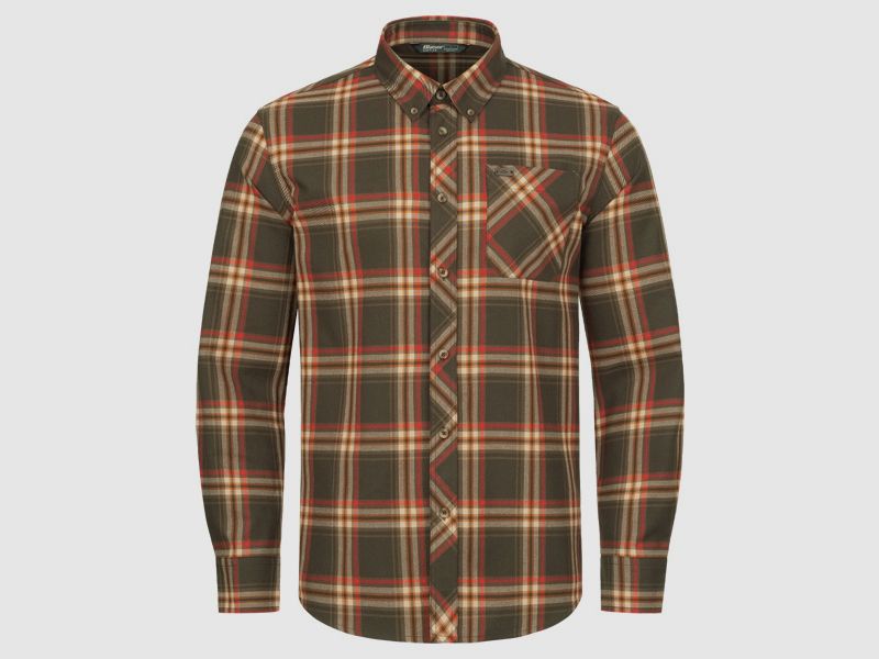 Blaser Shirt Sebastian, braun/rot kariert, Bild 1 von 4