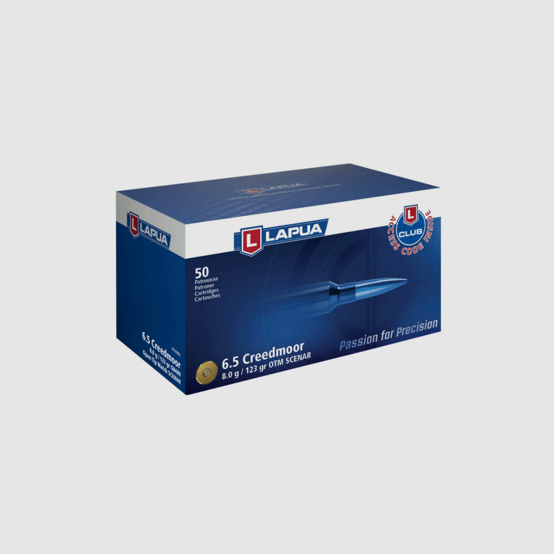 Lapua 6.5 Creedmoor Scenar 123 gr. -50 pcs.