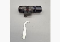 Diopter Anschütz front sight tunnel with adjustable front sight ring with adapter