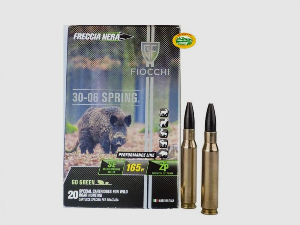 FIOCCHI munitie kal.30-06 165 gr - ZWARTE Pijl - monolithisch projectiel